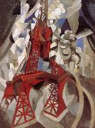 Delaunay, Robert Eiffel Tower  Red tower Spain oil painting artist